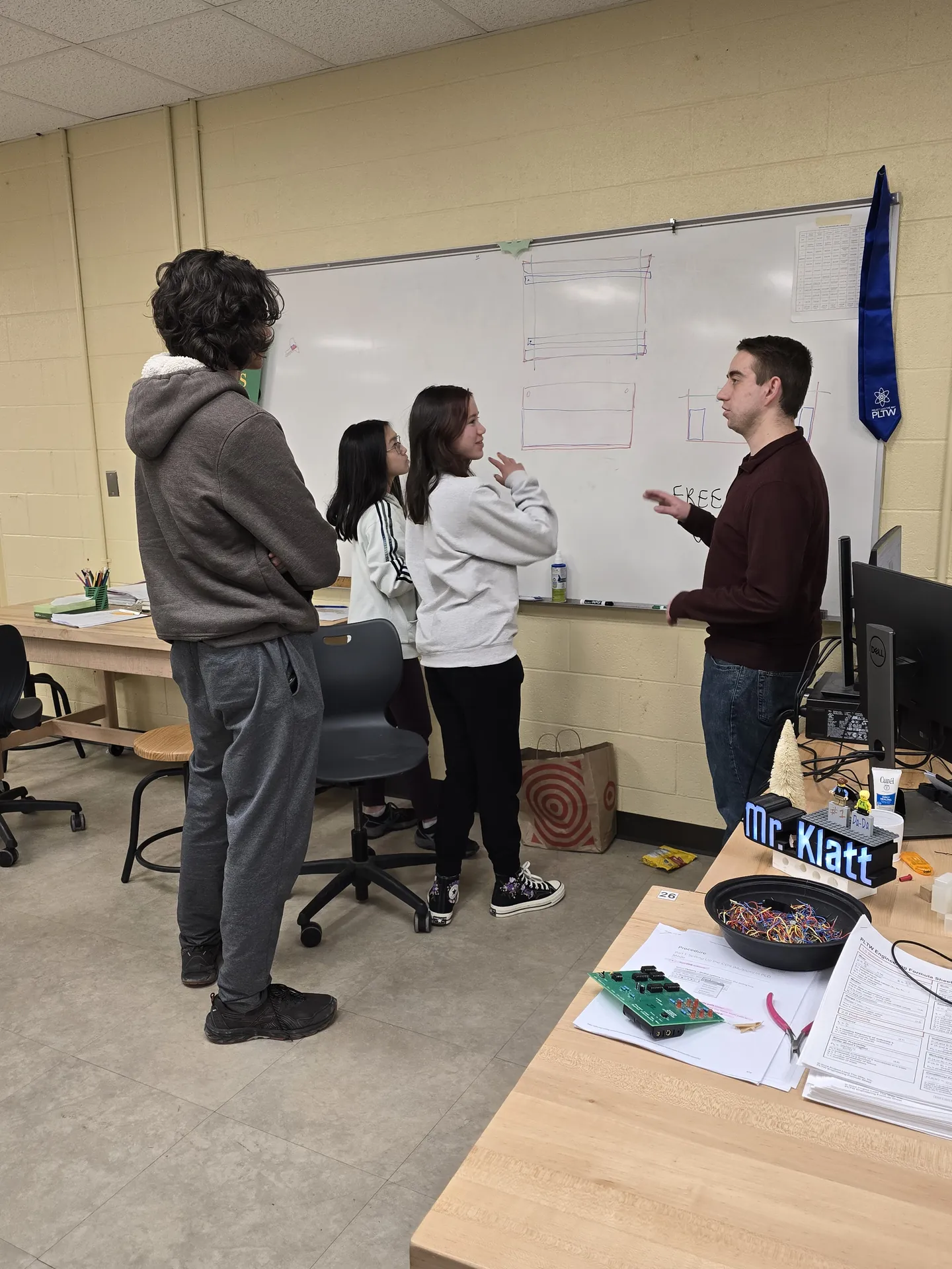 Discussing design ideas